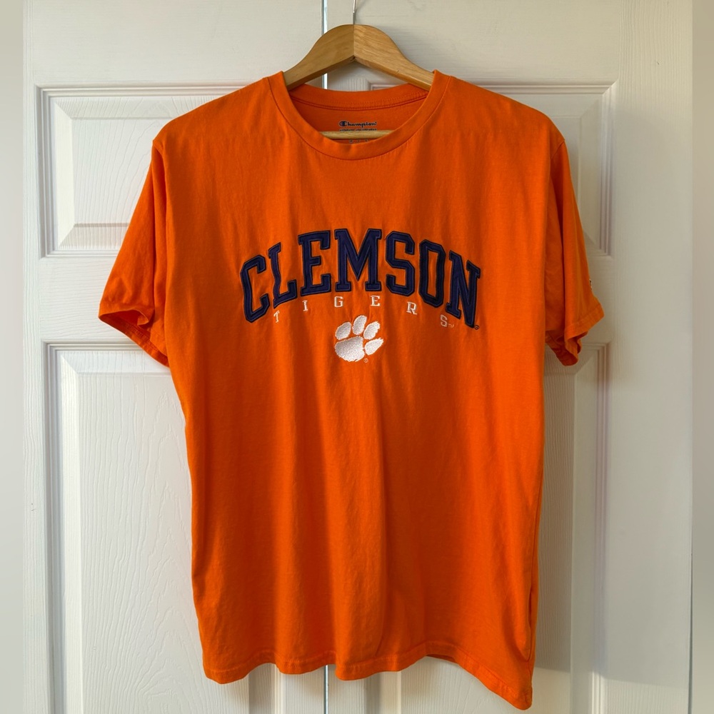 Champion Orange Clemson Short Sleeve Tee
